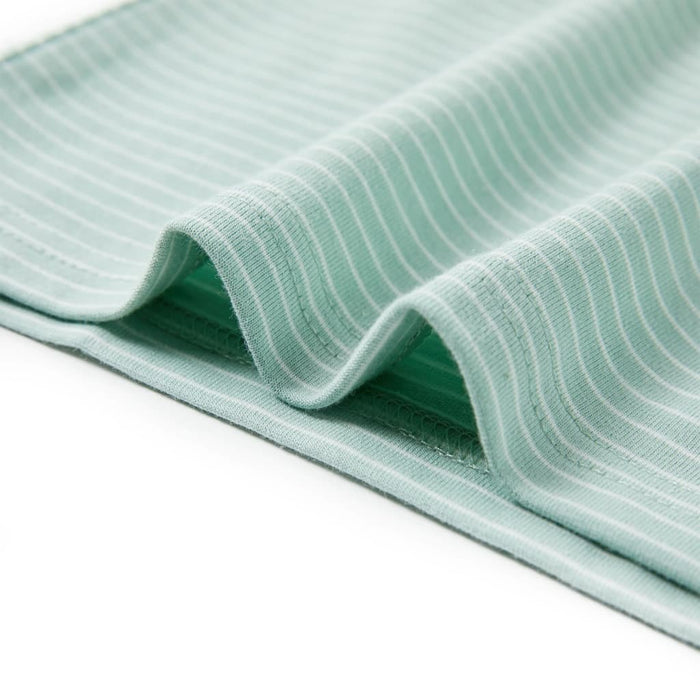 Maglietta da Bambino con Strisce Menta Chiaro 128 12572
