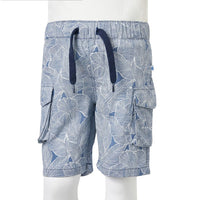 Pantaloncini per Bambini con Coulisse Blu Scuro 104 12600