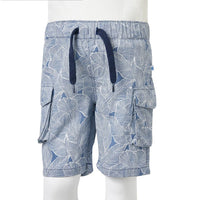Pantaloncini per Bambini con Coulisse Blu Scuro 116 12601