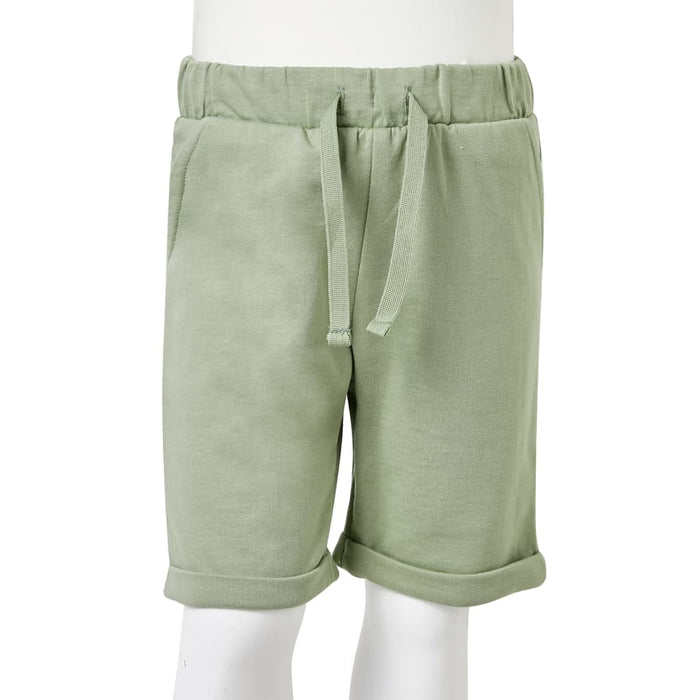 Pantaloncini per Bambini con Coulisse Cachi Chiaro 128