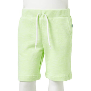 Pantaloncini per Bambini con Coulisse Giallo Neon 104 12615