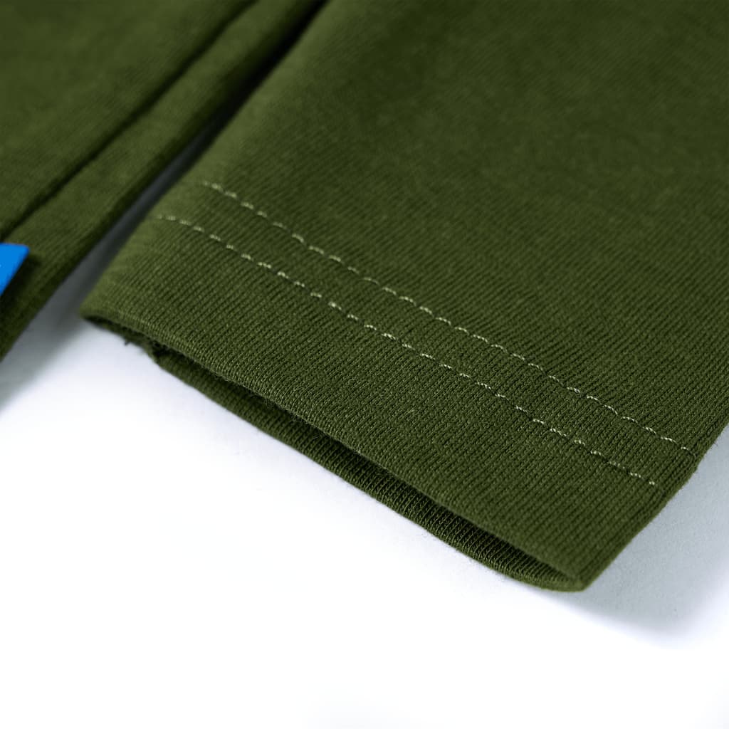 Maglietta per Bambini a Maniche Lunghe Cachi Scuro 92 12634