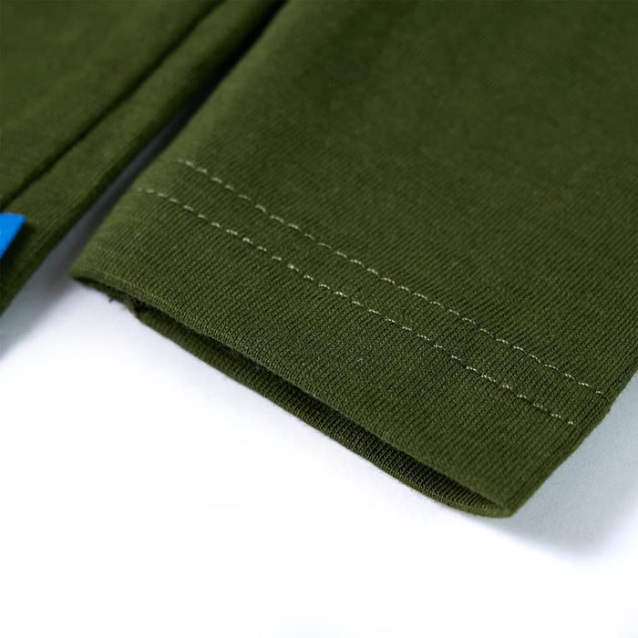 Maglietta per Bambini Maniche Lunghe Cachi Scuro 104 12635