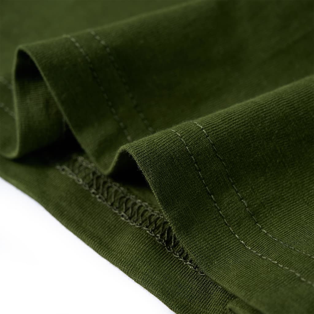 Maglietta per Bambini Maniche Lunghe Cachi Scuro 104 12635