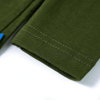 Maglietta per Bambini Maniche Lunghe Cachi Scuro 116 12636