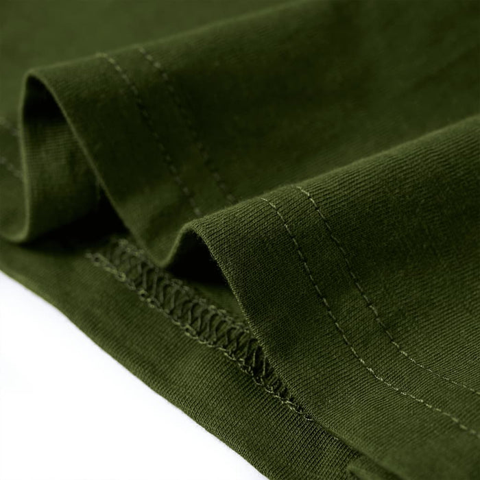 Maglietta per Bambini Maniche Lunghe Cachi Scuro 116 12636