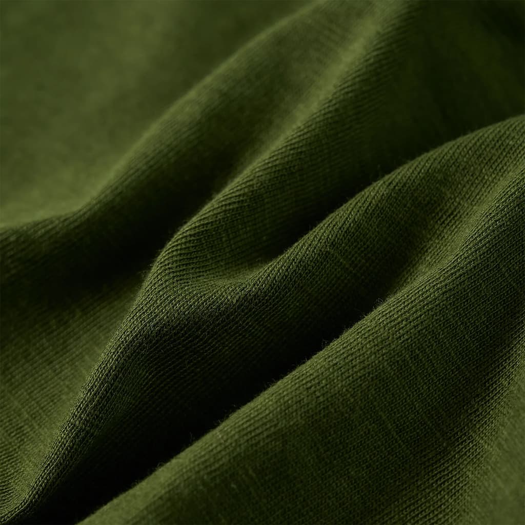 Maglietta per Bambini Maniche Lunghe Cachi Scuro 116 12636