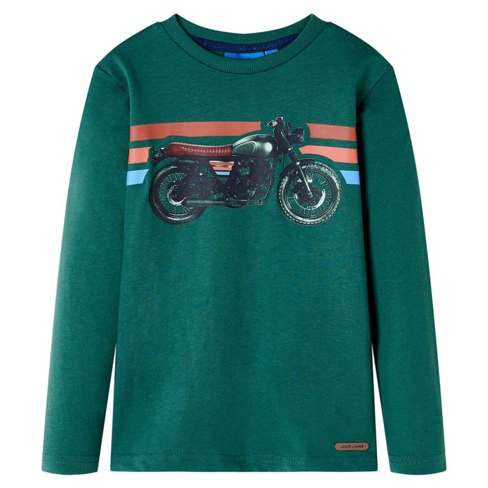 Maglietta per Bambini Maniche Lunghe Verde 116cod mxl 132317