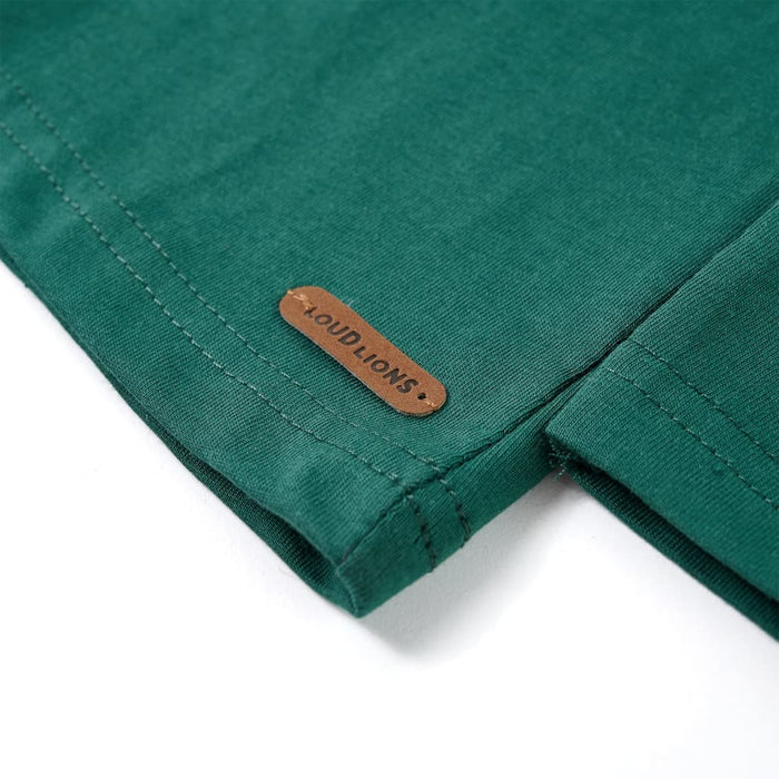 Maglietta per Bambini Maniche Lunghe Verde 128