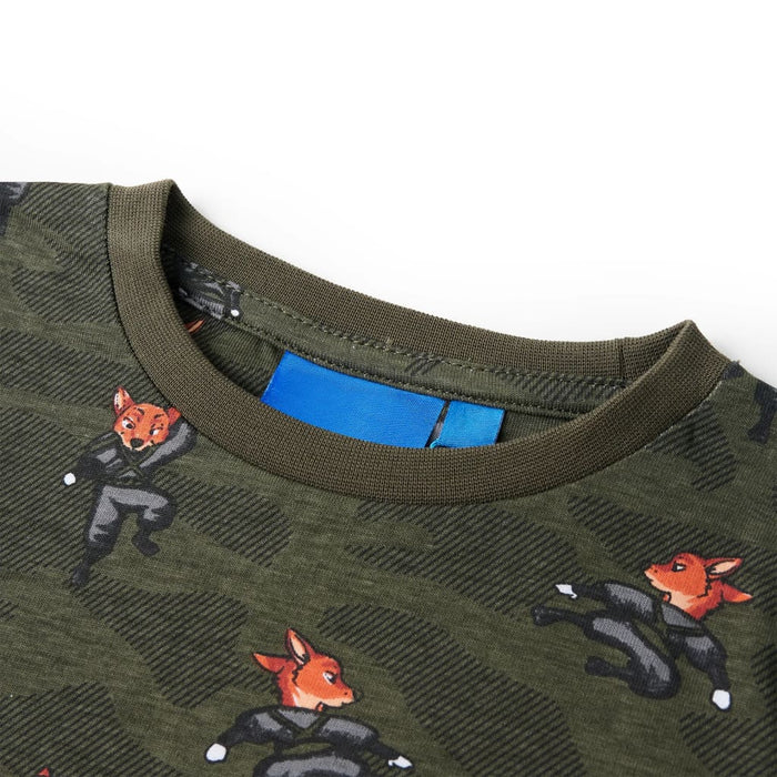 Pigiama per Bambini a Maniche Lunghe Cachi 116 12686