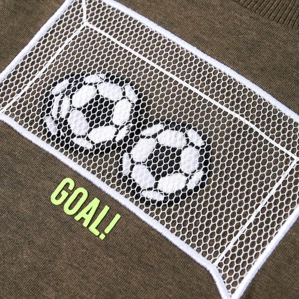 Maglietta per Bambini Maniche Lunghe Cachi Mélange 92