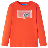 Maglietta Bambino Maniche Lunghe Arancione Brillante 92cod mxl 108277