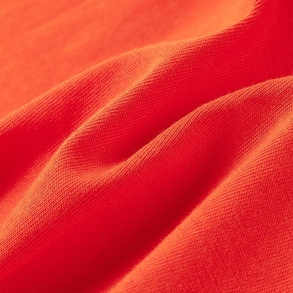 Maglietta Bambino Maniche Lunghe Arancione Brillante 128 12722