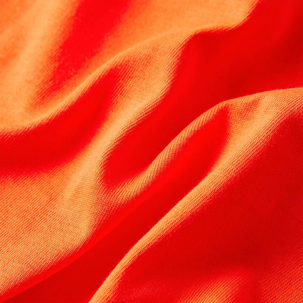 Maglietta Bambino Maniche Lunghe Arancione Brillante 116 12726