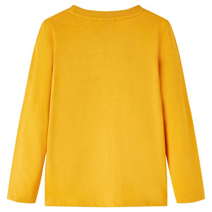 Maglietta da Bambina a Maniche Lunghe Ocra 128cod mxl 132247