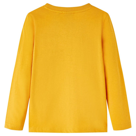Maglietta da Bambina a Maniche Lunghe Ocra 128cod mxl 132247