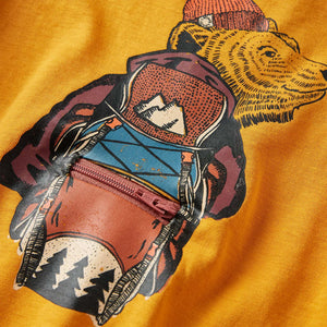 Maglietta da Bambina a Maniche Lunghe Ocra 128 12757