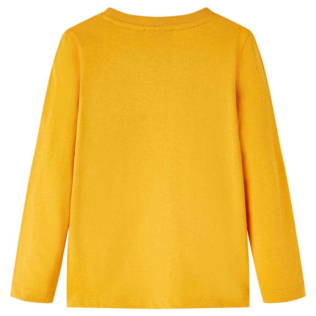 Maglietta da Bambina a Maniche Lunghe Ocra 140cod mxl 84330