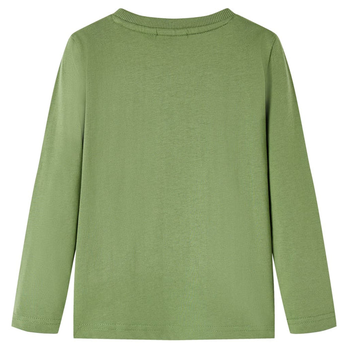 Maglietta da Bambino a Maniche Lunghe Cachi Chiaro 104cod mxl 132249