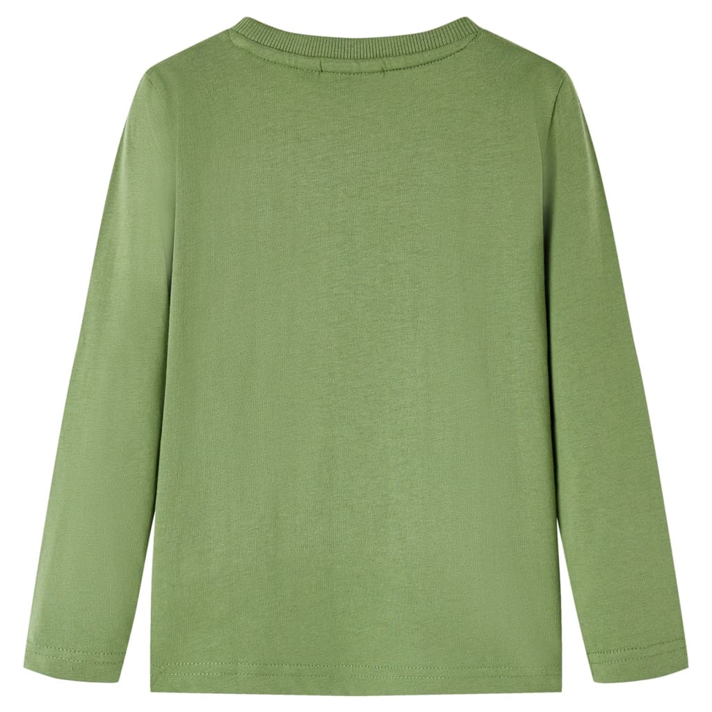 Maglietta da Bambino a Maniche Lunghe Cachi Chiaro 116 12761