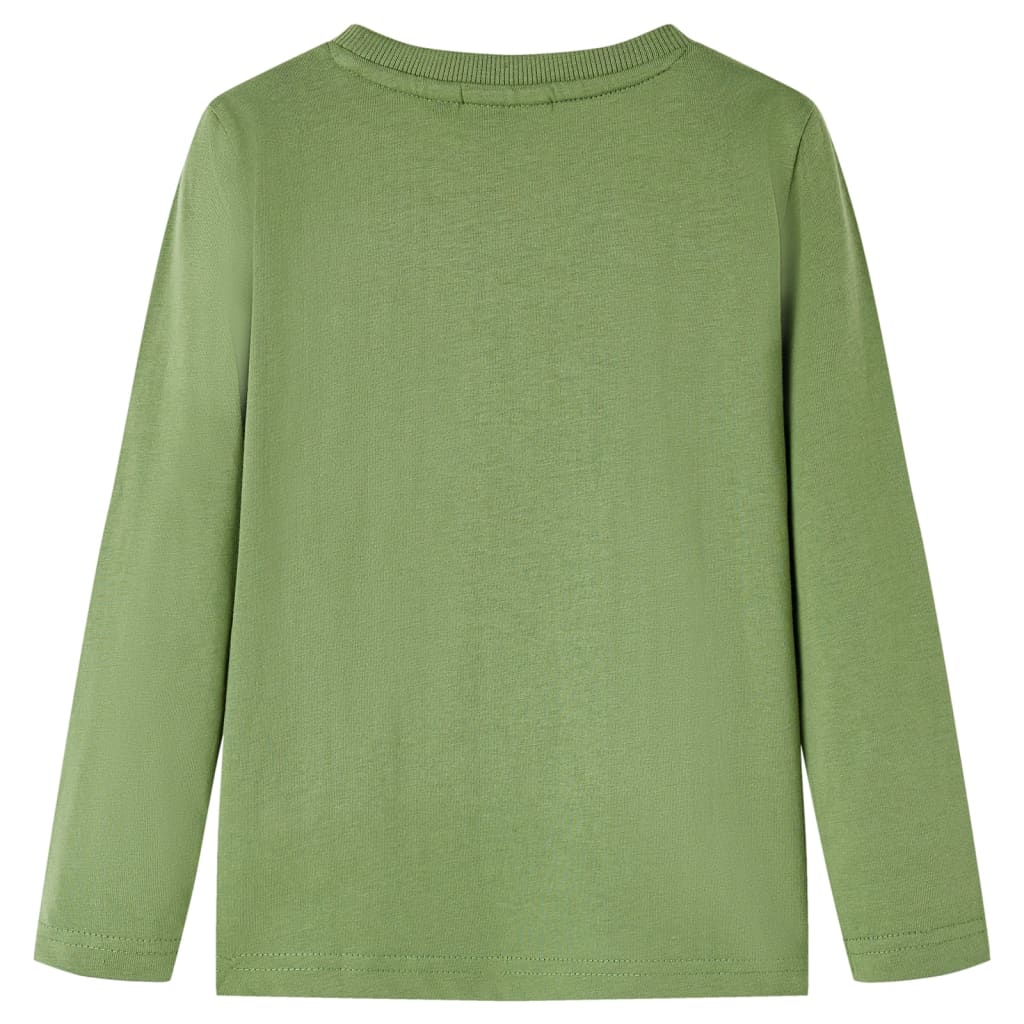 Maglietta da Bambino a Maniche Lunghe Cachi Chiaro 128 12762