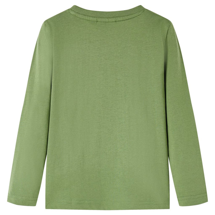 Maglietta da Bambino a Maniche Lunghe Cachi Chiaro 140