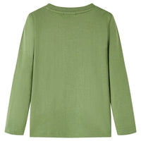 Maglietta da Bambino a Maniche Lunghe Cachi Chiaro 140 12763