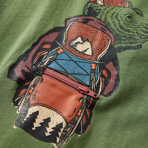 Maglietta da Bambino a Maniche Lunghe Cachi Chiaro 140