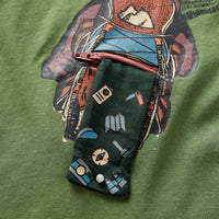 Maglietta da Bambino a Maniche Lunghe Cachi Chiaro 140 12763