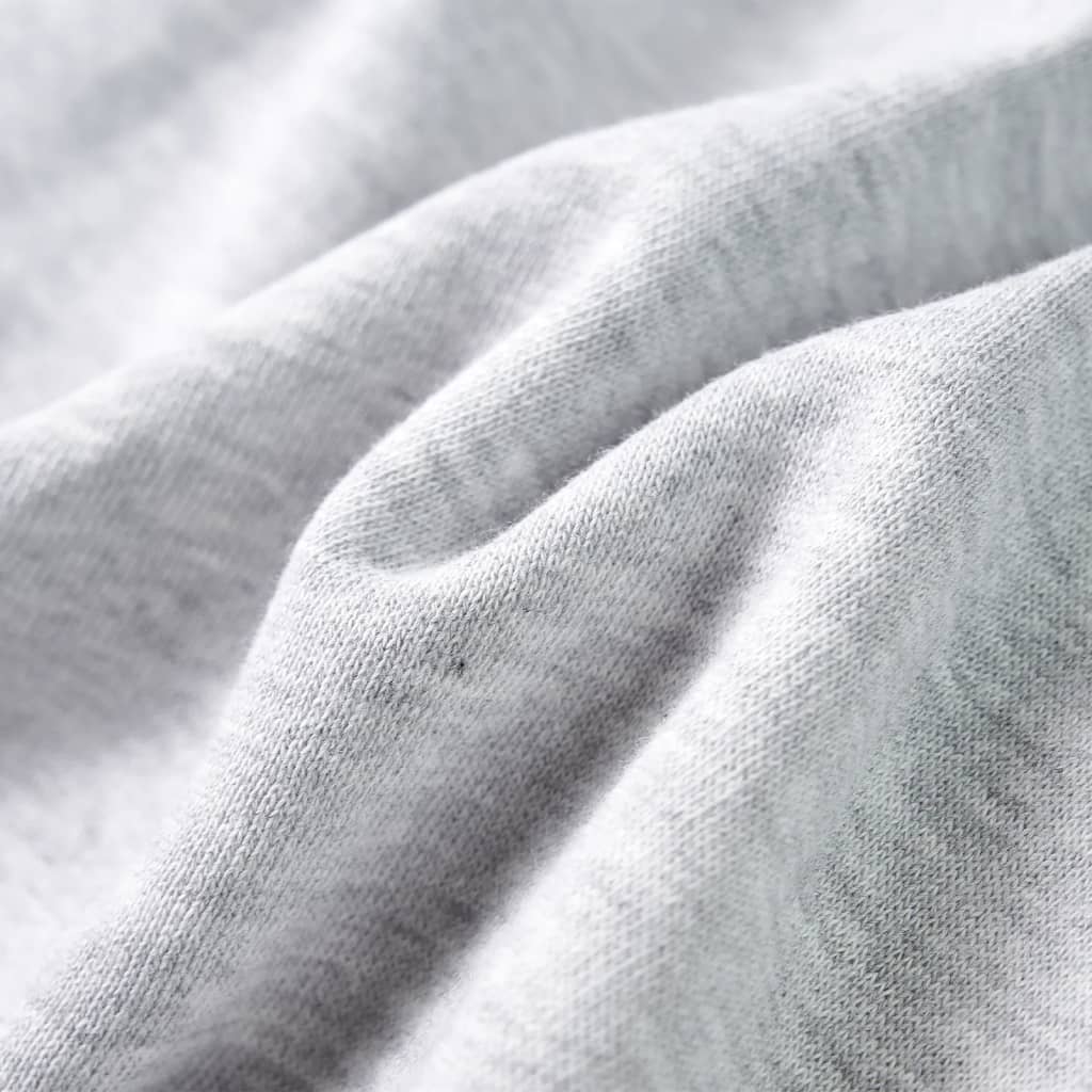 Felpa da Bambino con Cappuccio Grigio Mélange e Arancione 128