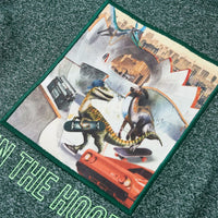 Maglietta Bambino Maniche Lunghe Verde Scuro Mélange 128 12827