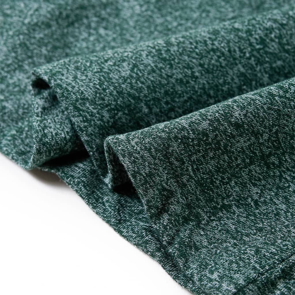 Maglietta Bambino Maniche Lunghe Verde Scuro Mélange 128 12827