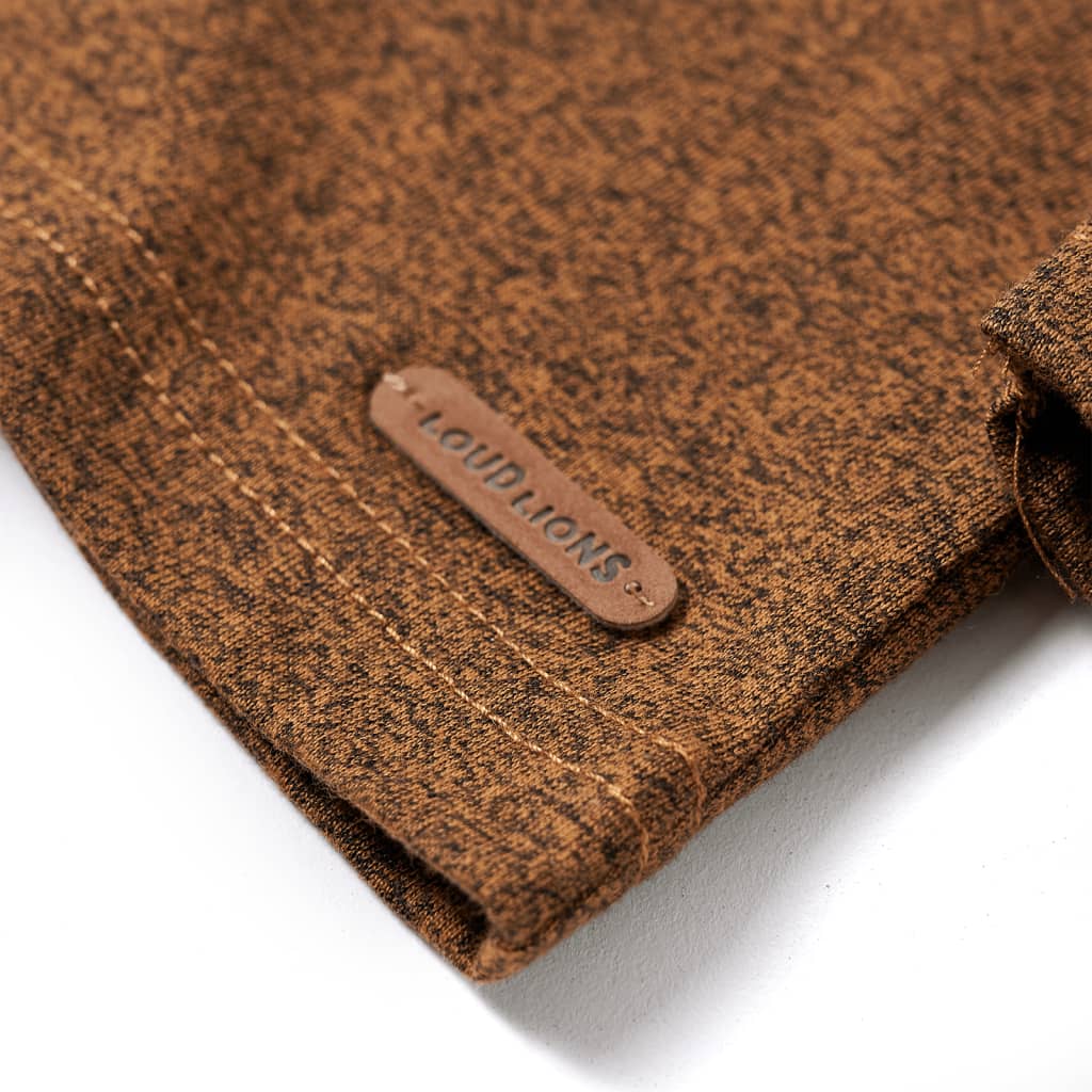 Maglietta Bambini Maniche Lunghe Cognac Mélange 104 12830