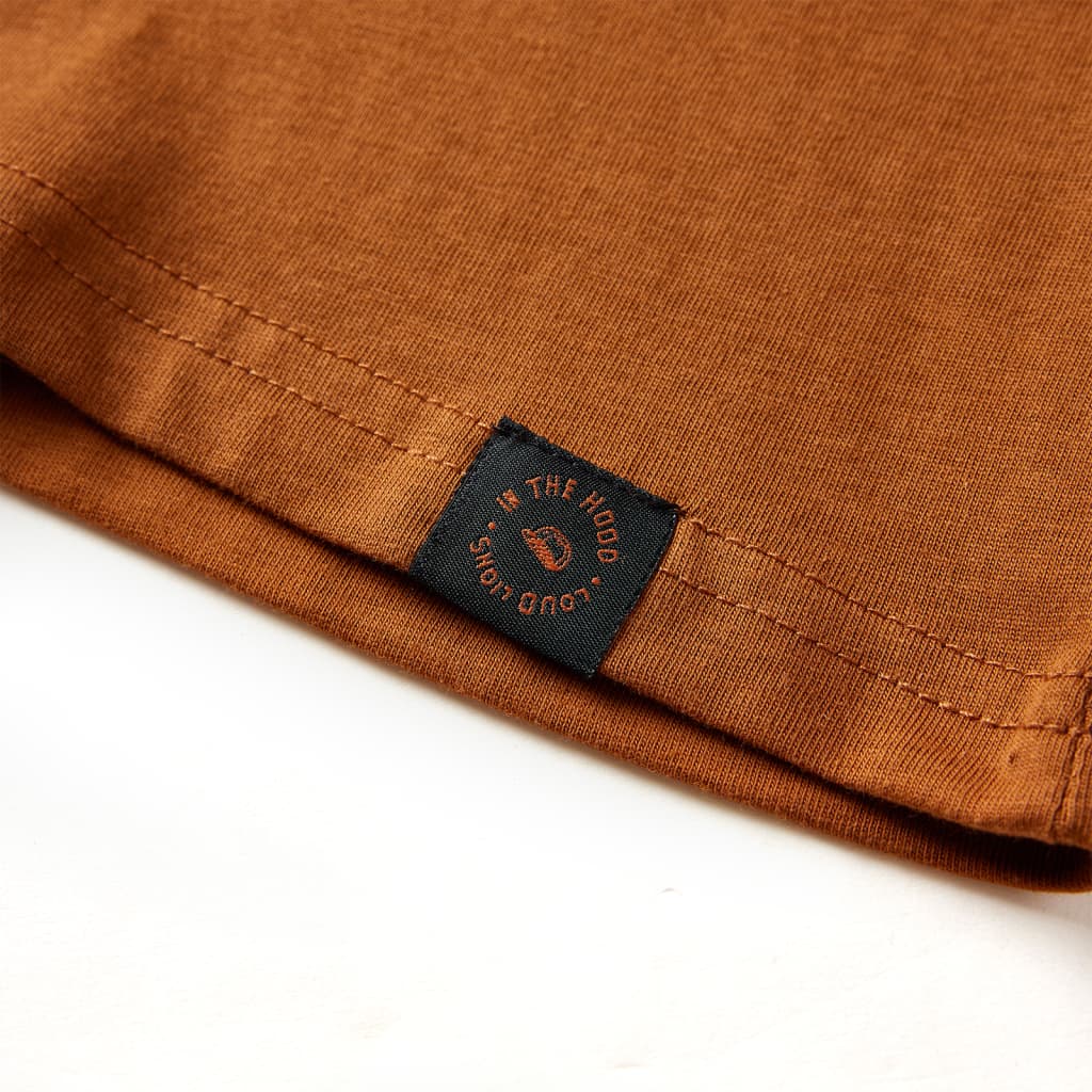 Maglietta da Bambina a Maniche Lunghe Cognac 116 12836