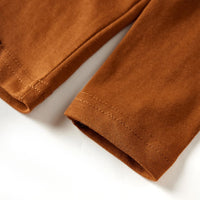 Maglietta da Bambina a Maniche Lunghe Cognac 116 12836