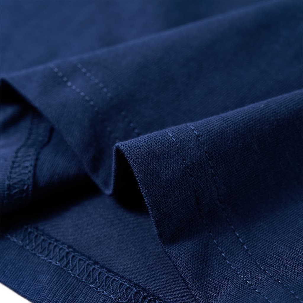 Maglietta da Bambino a Maniche Lunghe Blu Marino 116