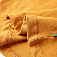 Maglietta da Bambino a Maniche Lunghe Ocra Scuro 92 12854