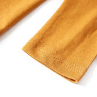 Maglietta da Bambino a Maniche Lunghe Ocra Scuro 92 12854