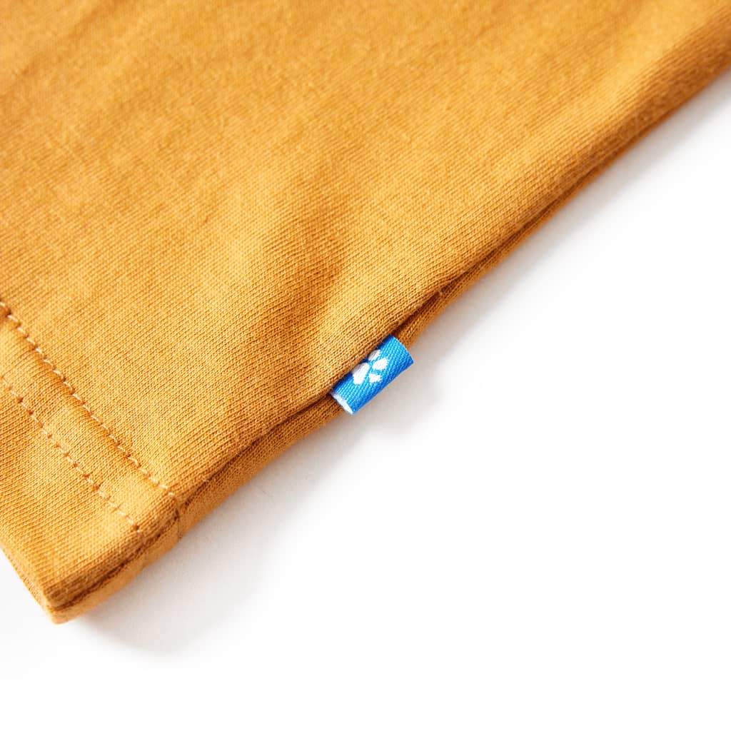 Maglietta da Bambino a Maniche Lunghe Ocra Scuro 104 12855