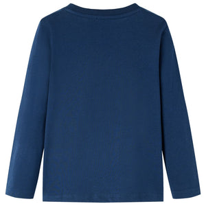 Maglietta da Bambino a Maniche Lunghe Blu Marino 116cod mxl 117282