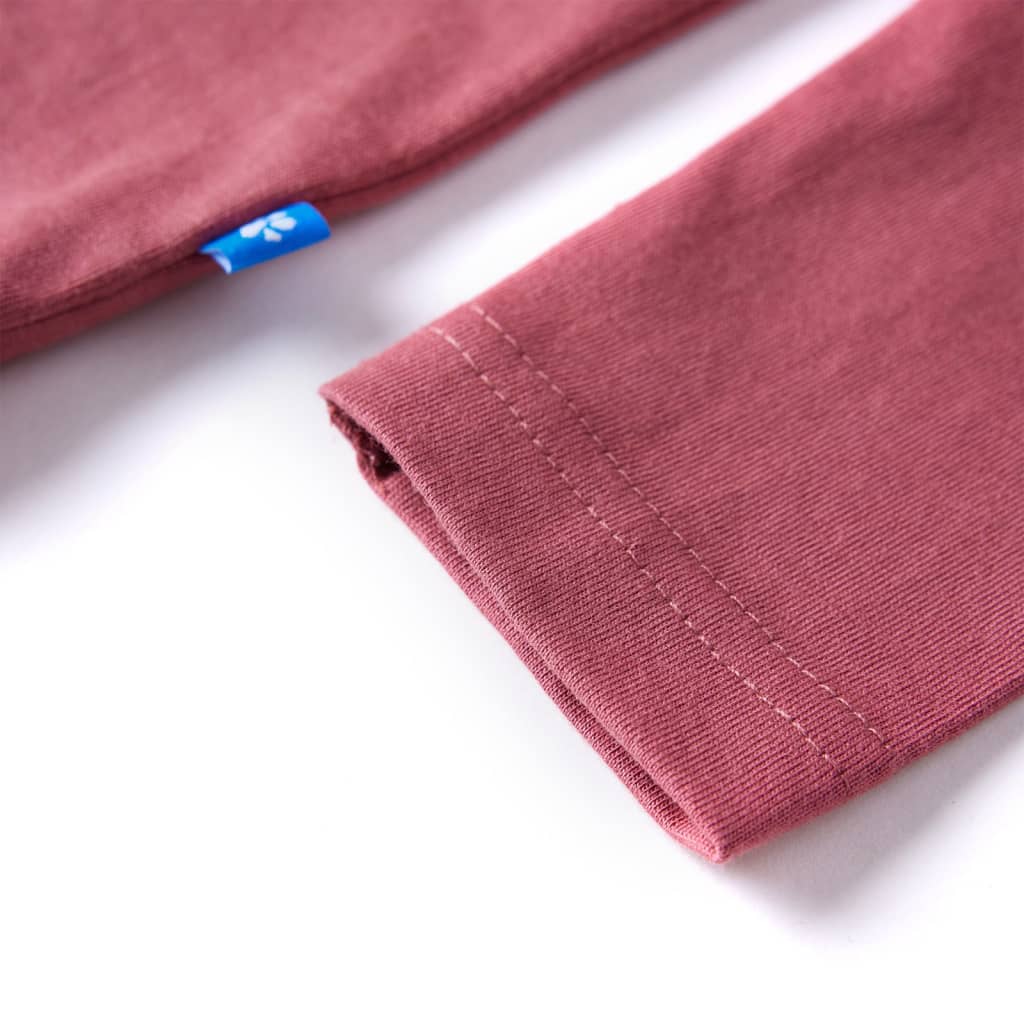 Maglietta da Bambino a Maniche Lunghe Roso Scuro 116 12866