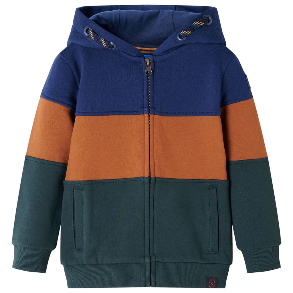 Felpa con Cappuccio e Cerniera per Bambini 104cod mxl 132374