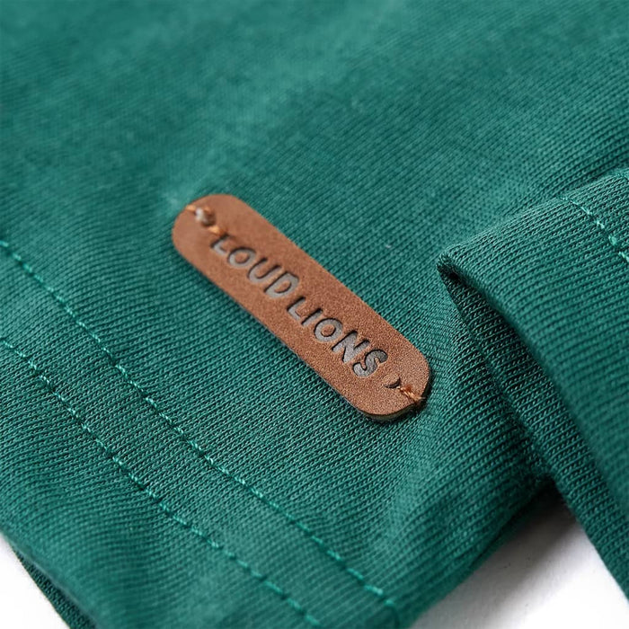 Maglietta da Bambino a Maniche Lunghe Verde 104 12875