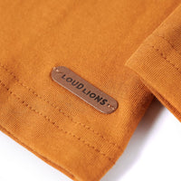 Maglietta da Bambino a Maniche Lunghe Ocra Scuro 104 12890