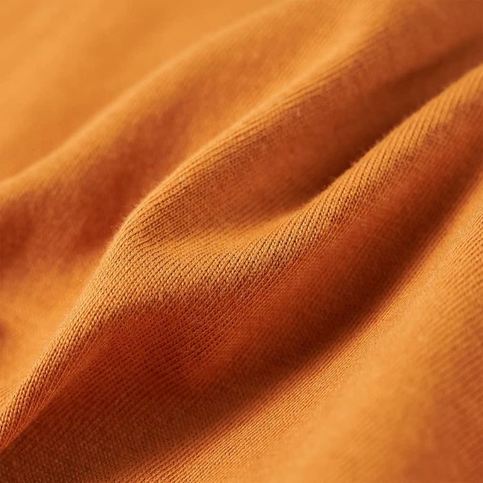 Maglietta da Bambino a Maniche Lunghe Ocra Scuro 116 12891