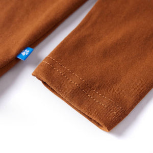 Maglietta da Bambina a Maniche Lunghe Cognac 92 12929