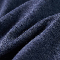 Maglietta da Bambino Maniche Lunghe Blu Scuro Mélange 116 12941