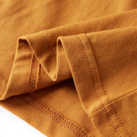 Maglietta da Bambino a Maniche Lunghe Ocra Scuro 92 12944