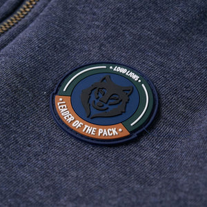 Felpa con Cappuccio e Cerniera per Bambini Blu Scuro Mélange 92 12949