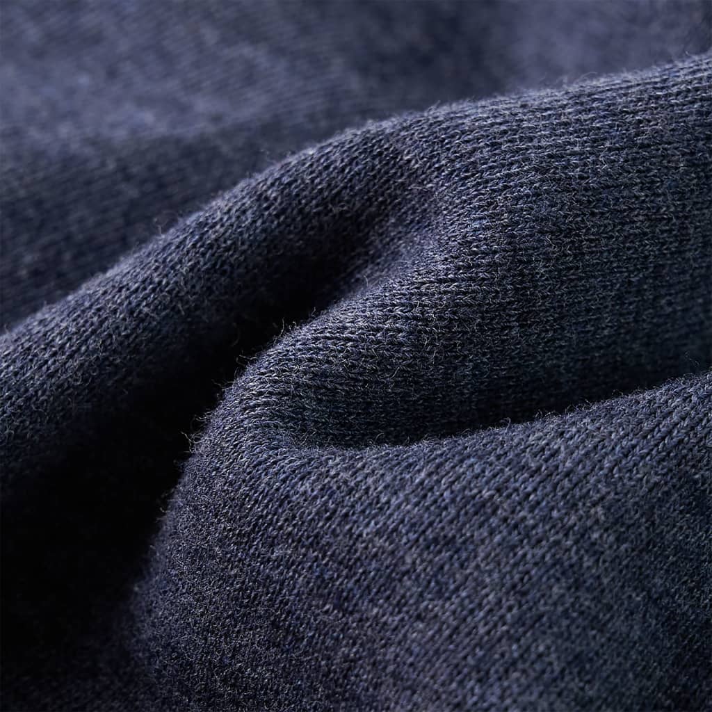 Felpa con Cappuccio e Cerniera per Bambini Blu Scuro Mélange 92 12949